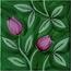 Giovanni De Maio Neo Romantico С000019509 RampicanteRosaFondoVerdeBosco Floor tile 20x20 cm, Italy - photo 1
