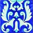 Giovanni De Maio Neo Romantico С000100851 NadiraCelesteFondoBleu Floor tile 20x20 cm, Italy - photo 1