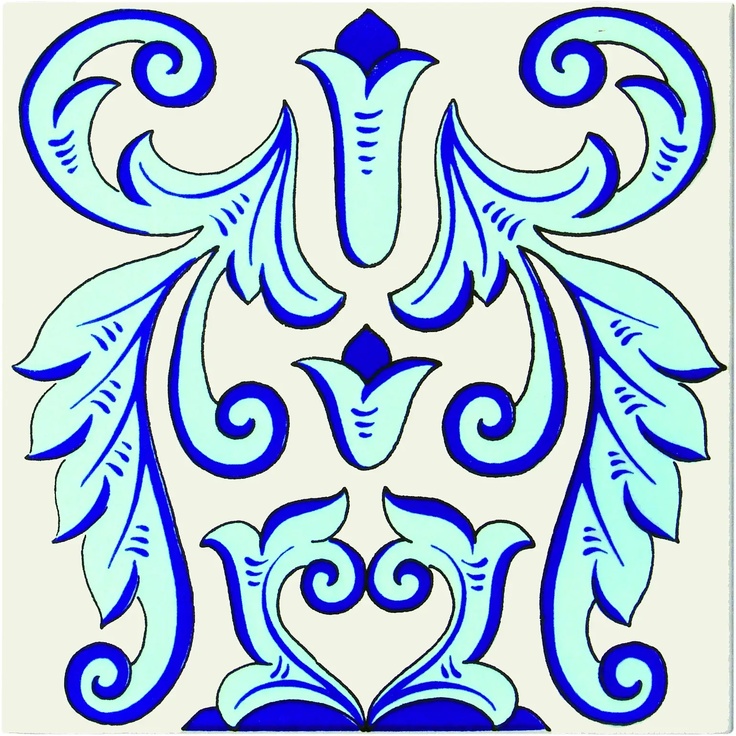 Giovanni De Maio Neo Romantico С000100850 NadiraAzzurroFondoBianco Floor tile 20x20 cm, Italy - photo 1 Giovanni De Maio Neo Romantico С000100850 NadiraAzzurroFondoBianco Floor tile 20x20 cm, Italy - photo 1