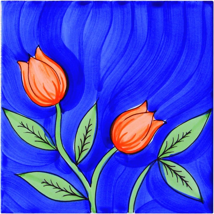 Giovanni De Maio Neo Romantico С000100859 RampicanteTerminaleArancioBatikFondoBlu Floor tile 20x20 cm, Italy - photo 1 Giovanni De Maio Neo Romantico С000100859 RampicanteTerminaleArancioBatikFondoBlu Floor tile 20x20 cm, Italy - photo 1