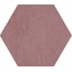 Grandinetti Pastine С000261023 RossoLevFineOGoffr_esagono20*20 Floor tile 20x20 cm, Italy - photo 1
