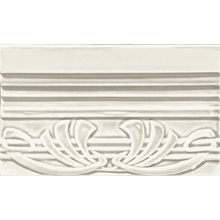 Ceramiche Grazia Epoque С000352261 TED5_TERMINALE DECO 12X20 BIANCO CR Obrubník 12x20 cm, Itálie, krakelování - fotografie 1 - foto 1