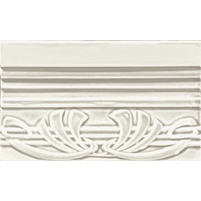 Ceramiche Grazia Epoque TED5 Terminale Deco Bianco Craquele Rand 12x20 cm, Italië - foto 1 - foto 1