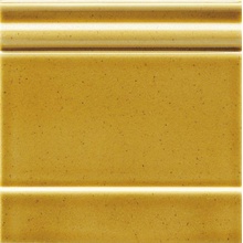 Ceramiche Grazia Epoque ZOE8 Zoccolo Dark Mustard Craquele plint 20x20 cm, Italië - foto 1 - foto 1