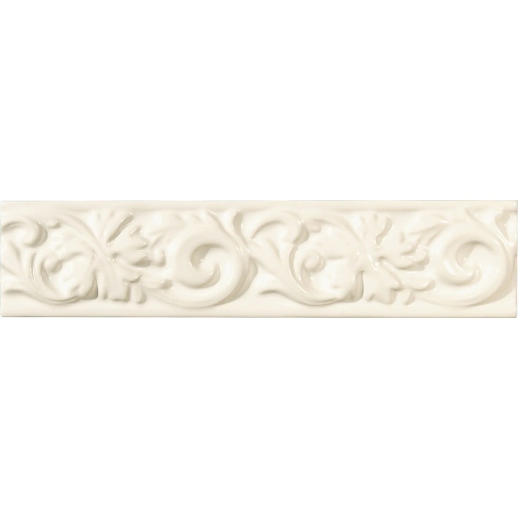 Ceramiche Grazia Essenze С000396030 VO1000_Voluta6X26BiancoCraquele Decor 6x26 cm, Italy, crackle - photo 1 Ceramiche Grazia Essenze С000396030 VO1000_Voluta6X26BiancoCraquele Decor 6x26 cm, Italy, crackle - photo 1