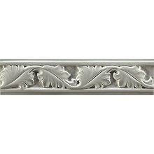 Ceramiche Grazia Formae FO4 Steel Diamond Foliage Rand 6,5x26 cm, Italië - foto 1 - foto 1