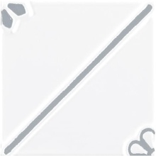 Ceramiche Grazia Formelle ANV5 Anversa Rigo Argento Décor 13x13 cm, Italie - photo 1 - photo 1