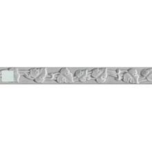 Ceramiche Grazia Melange SM5 Sguscetta Grey Border 3x26 cm, Italy, stone  - photo 1 - photo 1