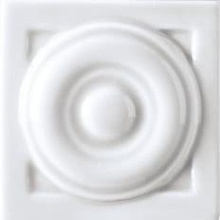Ceramiche Grazia New Classic TUR1 Urbe Tozzetto Bianco Inzetstuk 6x6 cm, Italië - foto 1 - foto 1