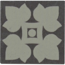 Ceramiche Grazia Old England С000366083 OETDB4_TOZZ.4X4 BLACK BATH Dekor 4x4 cm, Italien, imitation av hydrauliskt kakel - foto 1 - foto 1