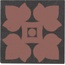 Ceramiche Grazia Old England С000366082 OETDB3_TOZZ.4X4 BLACK CHESTER Decor 4x4 cm, Italy, hydraulic tile imitation - photo 1