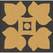 Ceramiche Grazia Old England OETDB2 Tozzetto Black Leeds Inzetstuk 4x4 cm, Italië - foto 1 - foto 1