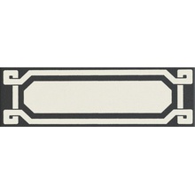 Ceramiche Grazia Old England OELDB1 OELDB1 List Black Dover Rand 6x20 cm, Italië, behang  - foto 1 - foto 1
