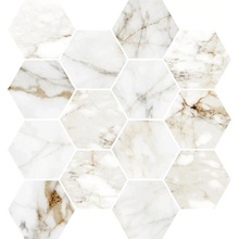 Halcon Barnaby С000578845 Barnaby Hexagono Pulido White 28,3x26,5 Mozaik 26,5x28,3 cm, Spanien, andre typer marmor - foto 1 - foto 1