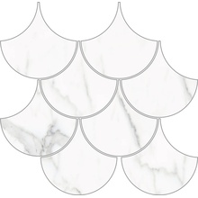 Halcon Capitol С000579763 Capitol White Escama Brillo 28x29 Mosaico 28x29 cm, Espanha, outros tipos de mármore - foto 1 - foto 1