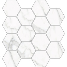 Halcon Capitol С000579765 Capitol White Hexagono Brillo 28,3x26,5 Mosaico 26,5x28,3 cm, Espanha, outros tipos de mármore - foto 1 - foto 1
