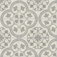 Harmony Cuban 23288 Silver Ornate porcelain tile 22,3x22,3 cm, Spain, stone  - photo 1 - photo 2