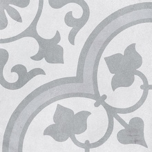 Harmony Cuban Silver Ornate 9mm porcelain tile 22,3x22,3 cm, Spain, concrete  - photo 1 - photo 1