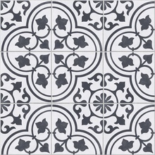 Harmony Cuban White Ornate 9mm porcelain tile 22,3x22,3 cm, Spain, concrete  - photo 1 - photo 2
