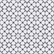 Harmony Cuban White Star 9mm porcelain tile 22,3x22,3 cm, Spain, concrete  - photo 1 - photo 2