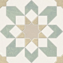 Harmony Doha С000595292 39599_DOHA GREEN FLOWER SP/22,3 porcelain tile 22,3x22,3 cm, Spain - photo 1 - photo 1