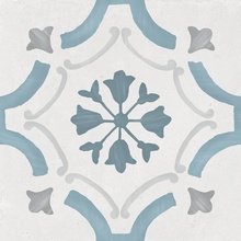 Harmony Sirocco С000580179 36158_SiroccoBlueOrnate22,39 keramisk granitt 22,3x22,3 cm, Spania - foto 1 - foto 1