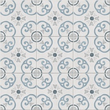 Harmony Sirocco Blue Dahlia porcelain tile 22,3x22,3 cm, Spain, stone  - photo 1 - photo 2