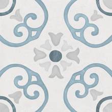 Harmony Sirocco Blue Dahlia porcelain tile 22,3x22,3 cm, Spain, stone  - photo 1 - photo 1