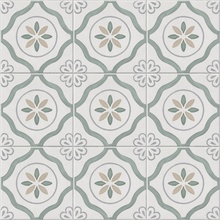 Harmony Sirocco Green Petals porcelain tile 22,3x22,3 cm, Spain, stone  - photo 1 - photo 2