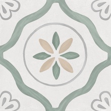 Harmony Sirocco Green Petals porcelain tile 22,3x22,3 cm, Spain, stone  - photo 1 - photo 1
