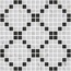 Herberia Marmi Pregiati С000477959 HMPMD1_MosaicoDec.Scacchi Mosaic 30x30 cm, Italy, other types of marble - photo 1