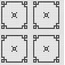 Hisbalit Black&White С000574357 Bemol Mozaik 33,33x33,33 cm, Spanien - foto 1