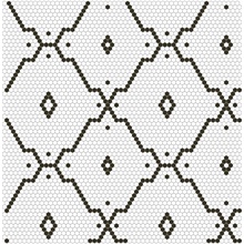 Hisbalit Black&White С000574355 Arpegio Mosaico 33,2x33,2 cm, Espanha - foto 1 - foto 1