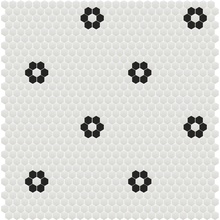 Hisbalit Les Classiques С000586734 Flores Blanco HX Nonslip B3 Mosaico 33,2x33,2 cm, España - foto 1 - foto 1