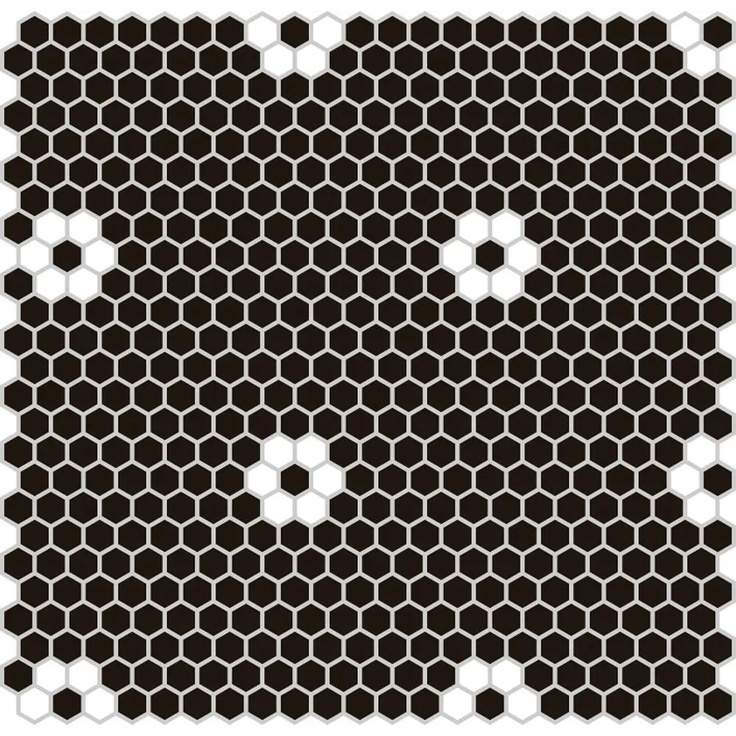 Hisbalit Les Classiques С000387756 Flores Negro HX Satin Gloss Mosaic 33,2x33,2 cm, Spain - photo 1 Hisbalit Les Classiques С000387756 Flores Negro HX Satin Gloss Mosaic 33,2x33,2 cm, Spain - photo 1