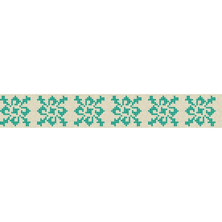 Hisbalit Mediterranean Sea С000459815 Balearic Flower Border Glossy 2,5*2,5 Mosaic 33x100 cm, Spain - photo 1 Hisbalit Mediterranean Sea С000459815 Balearic Flower Border Glossy 2,5*2,5 Mosaic 33x100 cm, Spain - photo 1