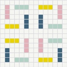 Hisbalit Palm Springs С000423495 Motel Mosaic 33,33x33,33 cm, Spain - photo 1 - photo 1