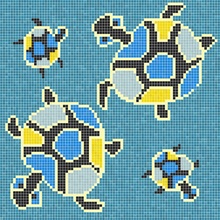 Hisbalit South Pacific С000459845 Papua Turtles Glossy 2,5*2,5 Mosaik 233x233 cm, Spanien - Foto 1 - Foto 1