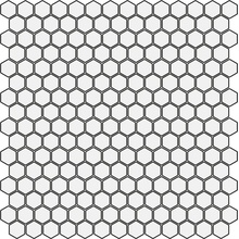 Hisbalit Unicolor С000271123 Unicolor 320C Hexagonal Satin Gloss HTK Мозаика 33,2x33,2 см, Испания, моноколор - фото 1 - фото 1