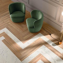Impronta italgraniti Allure 20x120 см, ongeglazuurd keramisch graniet, Italië, hout - interieurfoto 1 - foto 2