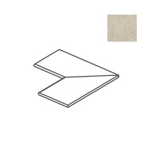 Impronta italgraniti Calcis CL03D8R Angolare Dx Con Toro Visone Speciaal element 40x80 cm, Italië, steen  - foto 1 - foto 1