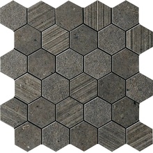 Impronta italgraniti Ceppo di Gre & Silver Grain С000484306 SI05MESM_SilverGr.DarkMos.EsagonettaMix30X31 Mosaïque 30x31 cm, Italie, autres types de pierre - photo 1 - photo 1