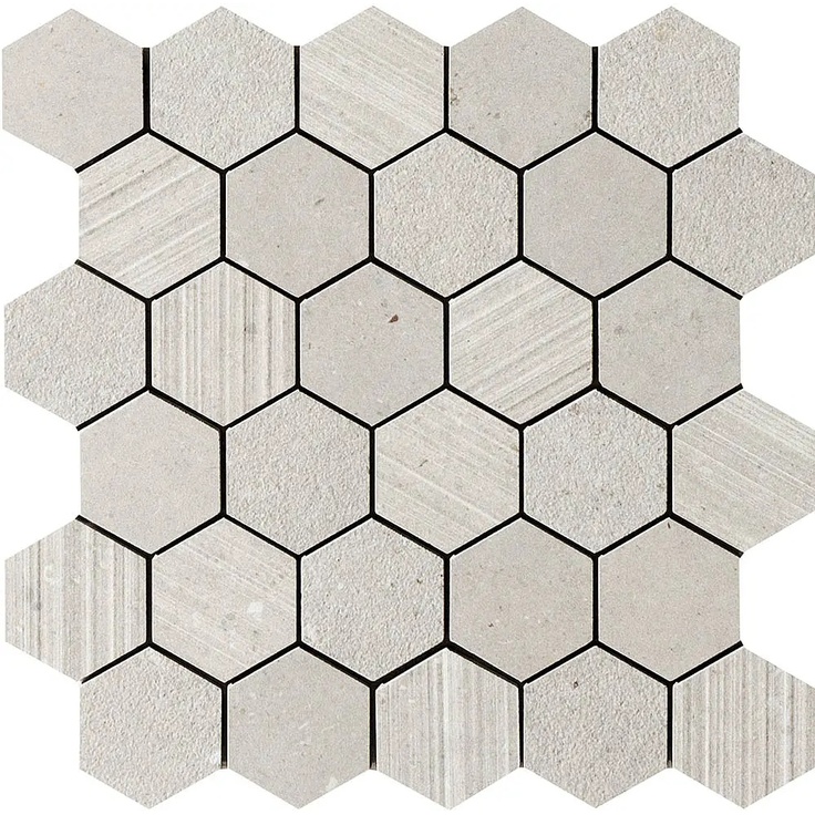 Impronta italgraniti Ceppo di Gre & Silver Grain С000484198 SI03MESM_SilverGr.GreyMos.EsagonettaMix30X31 Mosaic 30x31 cm, Italy, other types of stone - photo 1 Impronta italgraniti Ceppo di Gre & Silver Grain С000484198 SI03MESM_SilverGr.GreyMos.EsagonettaMix30X31 Mosaic 30x31 cm, Italy, other types of stone - photo 1