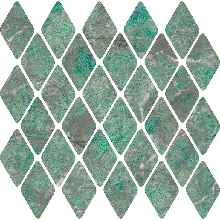 Impronta italgraniti Charm Experience С000566905 CH05MRBL_AmazzoniteMos.RombiLap.31X33,5 Mosaic 31x33,5 cm, Italy, amazonite - photo 1 Impronta italgraniti Charm Experience С000566905 CH05MRBL_AmazzoniteMos.RombiLap.31X33,5 Mosaic 31x33,5 cm, Italy, amazonite - photo 1