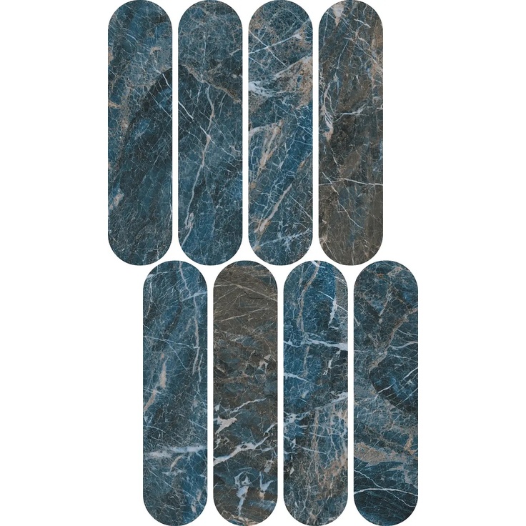 Impronta italgraniti Charm Experience С000566922 CH06MOVL_BluSaintLaurentMos.OvaliLap.19,5X37 Mosaic 19,5x37 cm, Italy, other types of marble - photo 1 Impronta italgraniti Charm Experience С000566922 CH06MOVL_BluSaintLaurentMos.OvaliLap.19,5X37 Mosaic 19,5x37 cm, Italy, other types of marble - photo 1