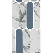 Impronta italgraniti Charm Experience CH04MOVLX Invisible Grey Cielo Ovale Lap Mozaïek 19,5x37 cm, Italië, mozaieklook - foto 1 - foto 1