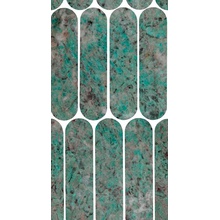Impronta italgraniti Charm Experience CH05MOVL Amazzonite Ovale Lap Mozaïek 19,5x37 cm, Italië, mozaieklook - foto 1 - foto 1