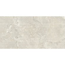 Impronta italgraniti Dorset DR01BAR Bianco Cross Cut Ribbed Sq gres porcelanato 60x120 cm, Itália, efeito pedra  - foto 1 - foto 1