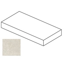 Impronta italgraniti Dorset DR01LBA2BD Bianco Cross Cut Elemento L Angolare Sx 20mm Elemento especial 60x120x14 cm, Itália, efeito pedra  - foto 1 - foto 1