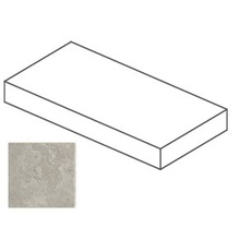 Impronta italgraniti Dorset DR07LBA2BS Cenere Cross Cut Elemento L Angolare Sx 20mm Elemento especial 60x120x14 cm, Itália, efeito pedra  - foto 1 - foto 1